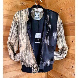 NWT pmwaterlily Mushroom Bomber Jacket Size Small